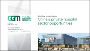 Webinar China private hospital sector opportunities
