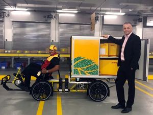 DHL piloting bicycle delivery programme in UAE (c) Arabian Business