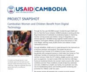 Cambodian women and children benefiting from health tech (c) USAID reliefweb