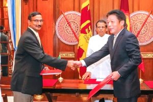 Sri Lanka China sign MoU on constructing kidney hospital (c) ColomboPage
